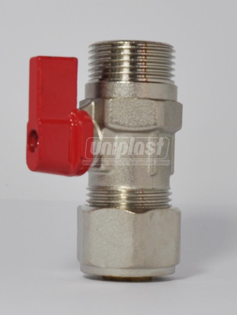 Кран D. 20 x 3/4" П металлопласт CL