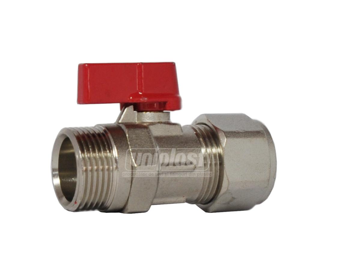 Кран D. 20 x 3/4" П металлопласт CL