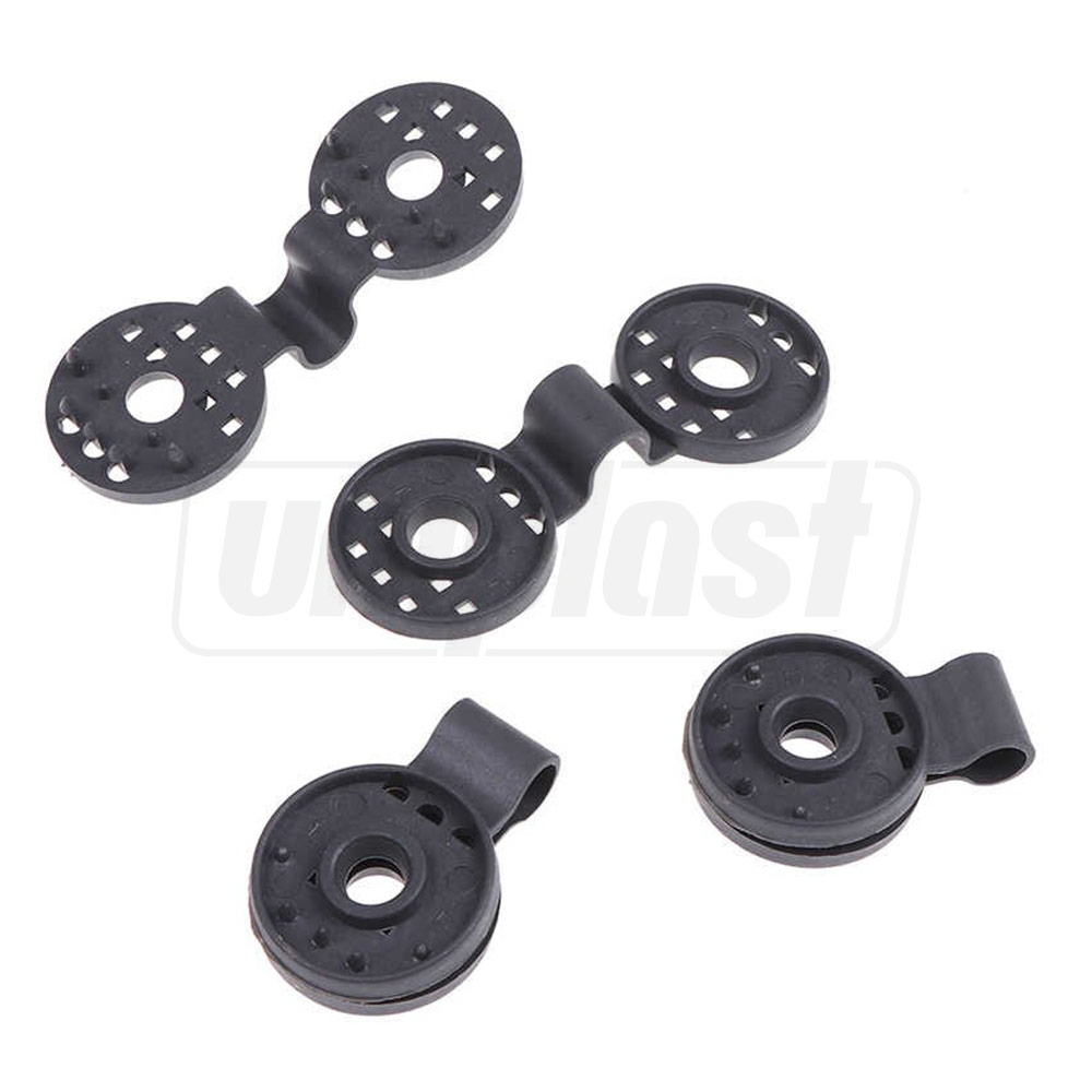 Клипса для затеняющей сетки пластиковая круглая черная