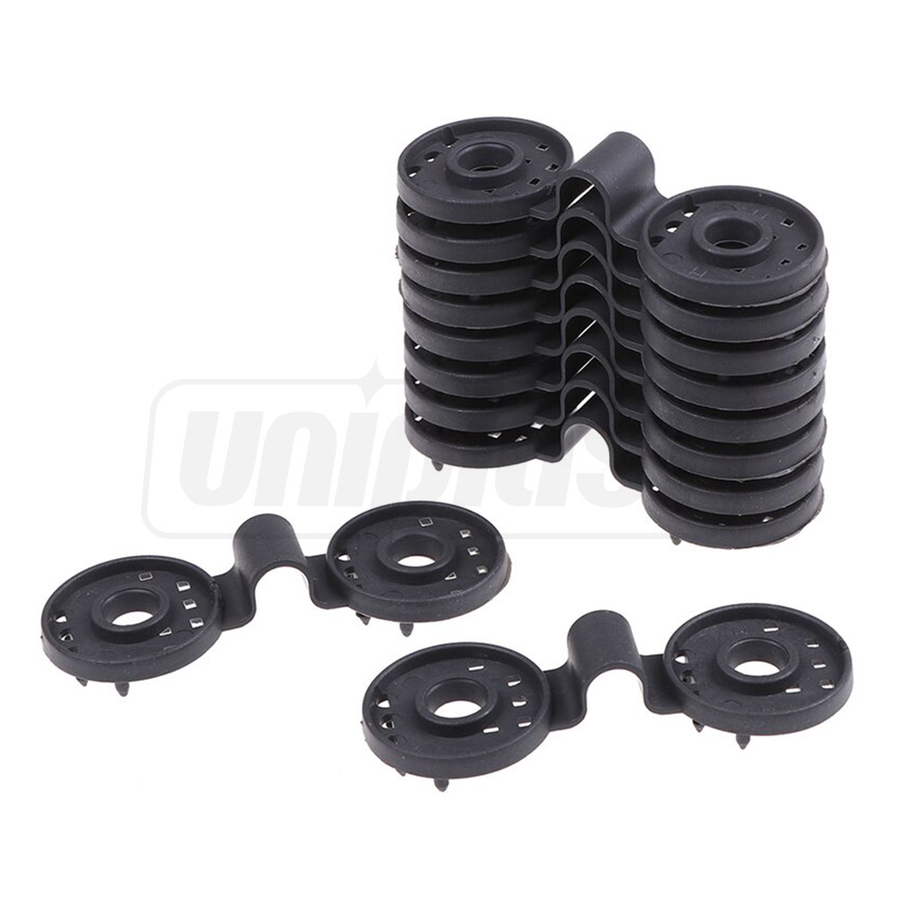 Клипса для затеняющей сетки пластиковая круглая черная