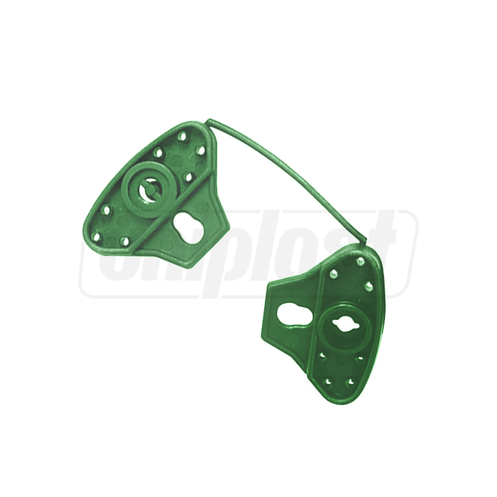Clips plastic pentru plasa umbrire verde triunghiular