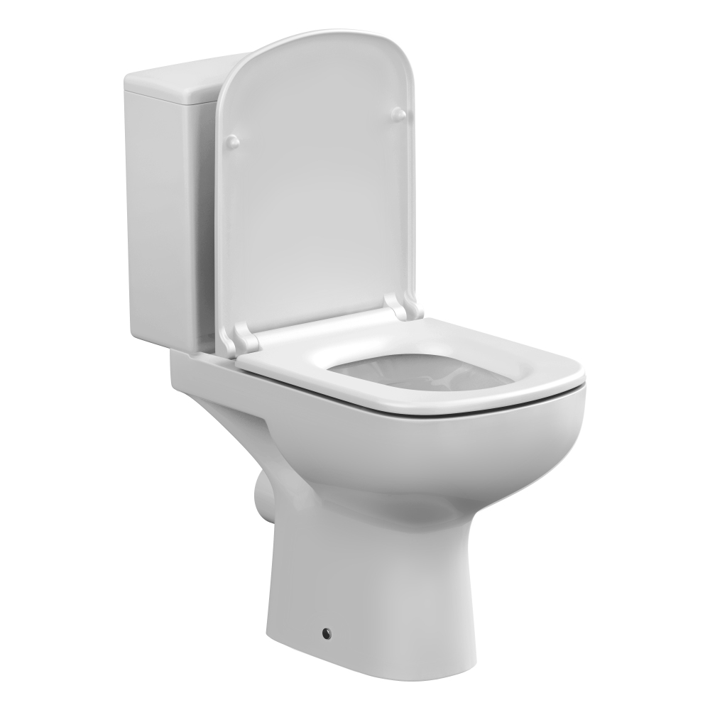 Compact 3-6 L cu alimentare inferioara Colour Clean On, cu capac duroplast (89114)  CERSANIT