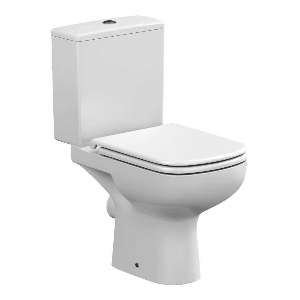 Compact 3-6 L cu alimentare inferioara Colour Clean On, cu capac duroplast (89114)  CERSANIT