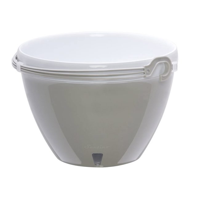 Вазон VISTA 3.8 л (серо-белый)