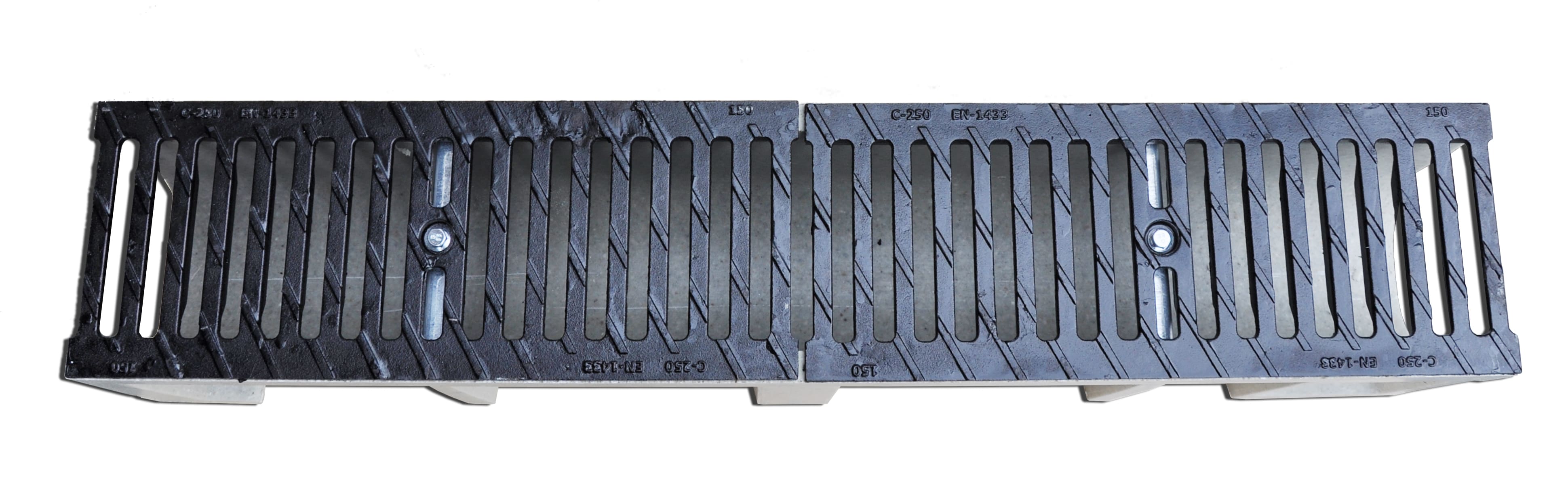 Gratar fonta canalizare cu rigola beton 1000x200x200 mm EN124 C250