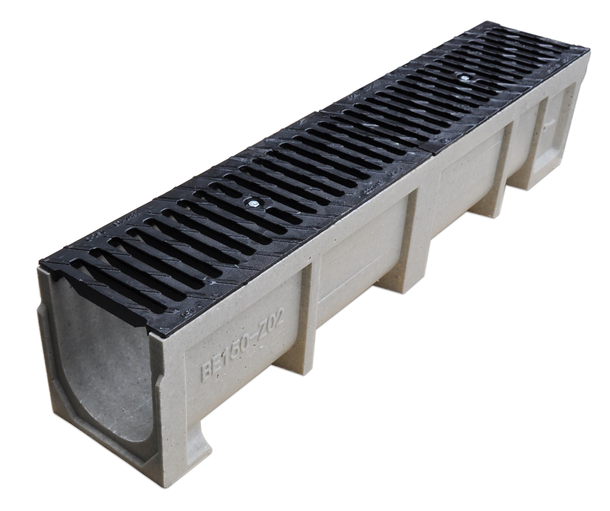 Gratar fonta canalizare cu rigola beton 1000x200x200 mm EN124 C250