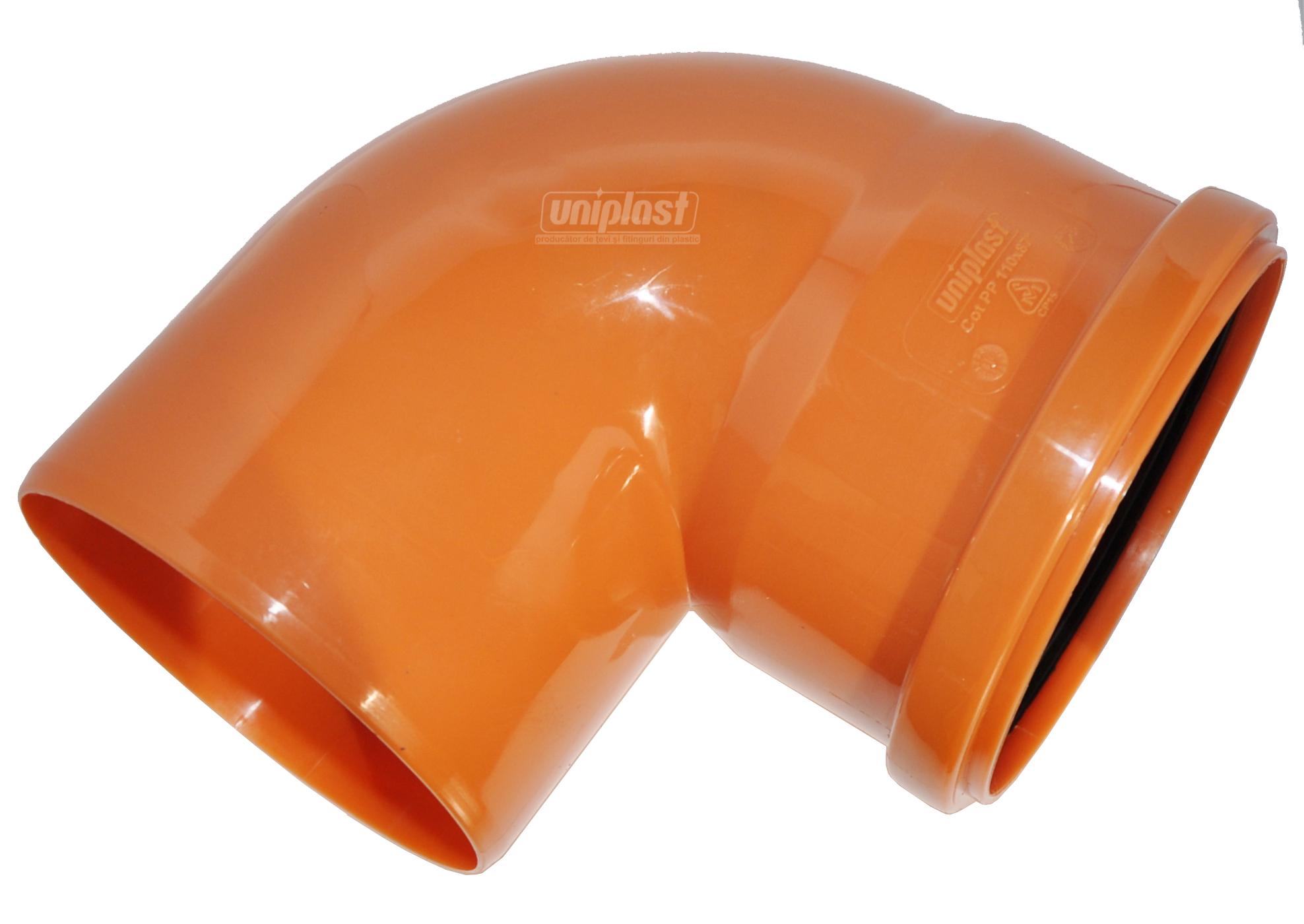 Cot PP D.110 / 90° portocaliu UNIPLAST
