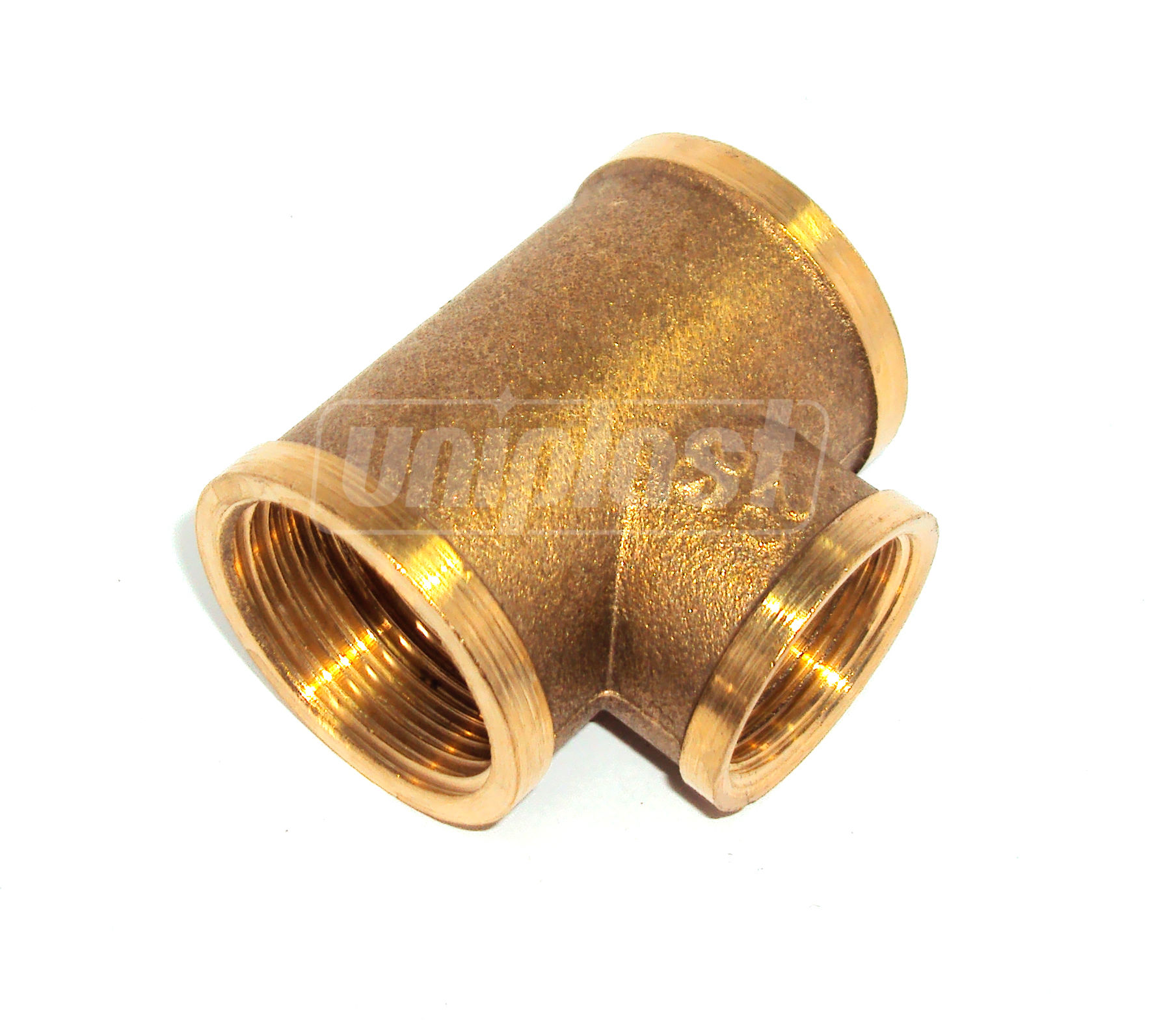 Тройник переходной D. 1" x 1/2" M бронзовый HY