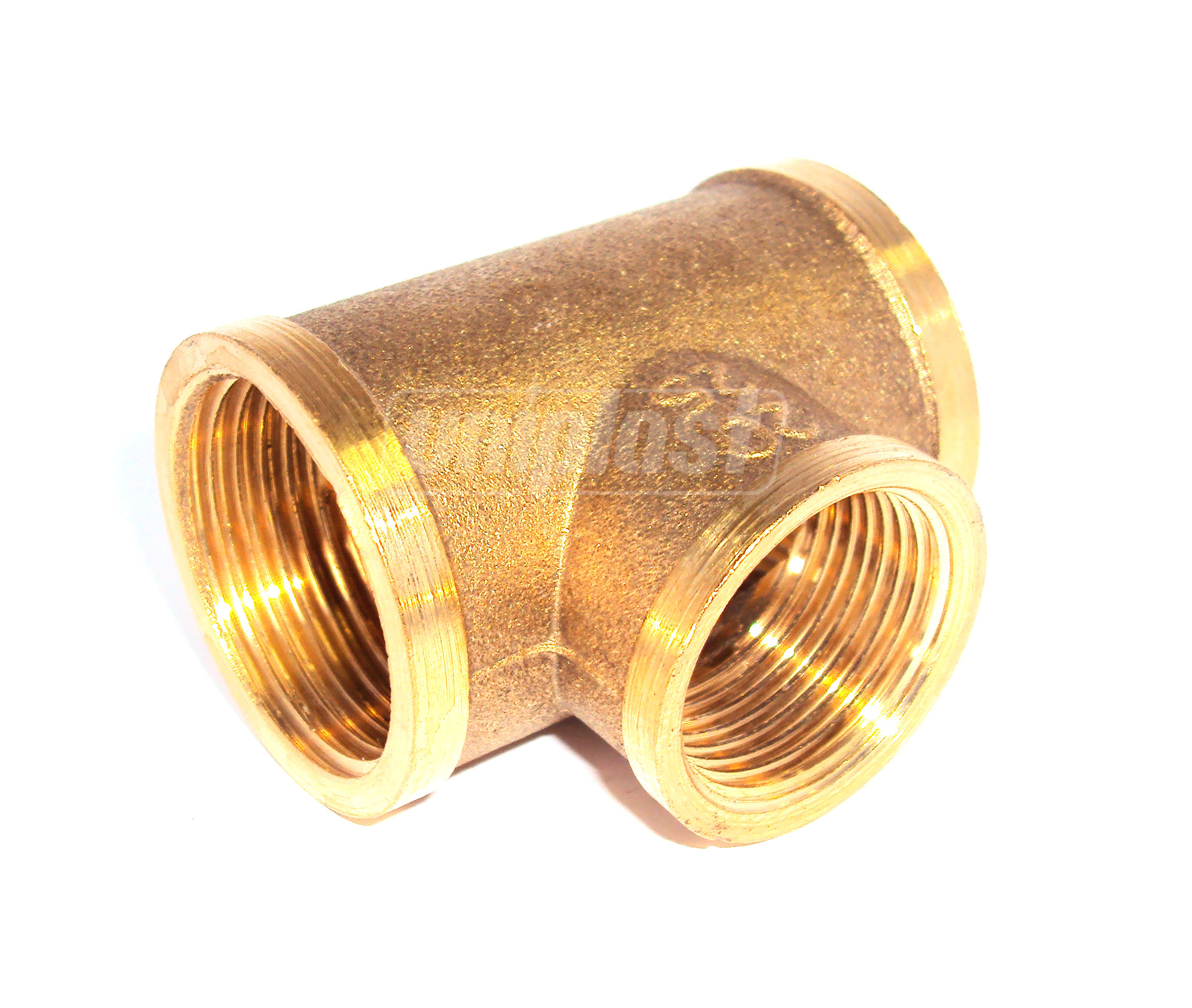 Тройник переходной D. 1" x 1/2" M бронзовый HY