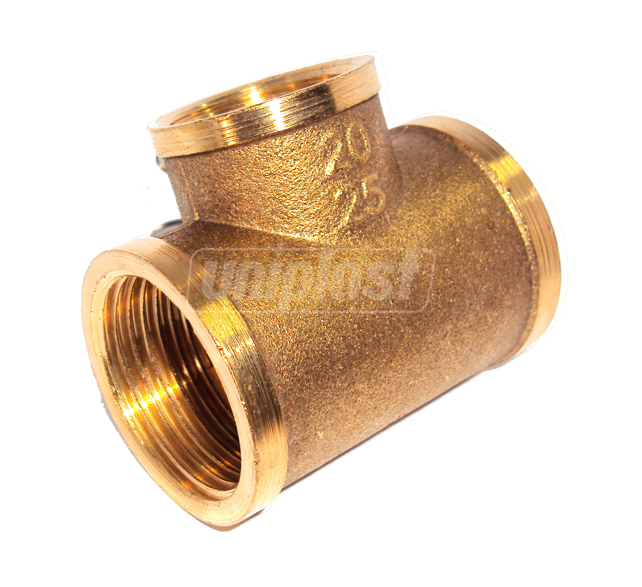 Тройник переходной D. 1" x 1/2" M бронзовый HY