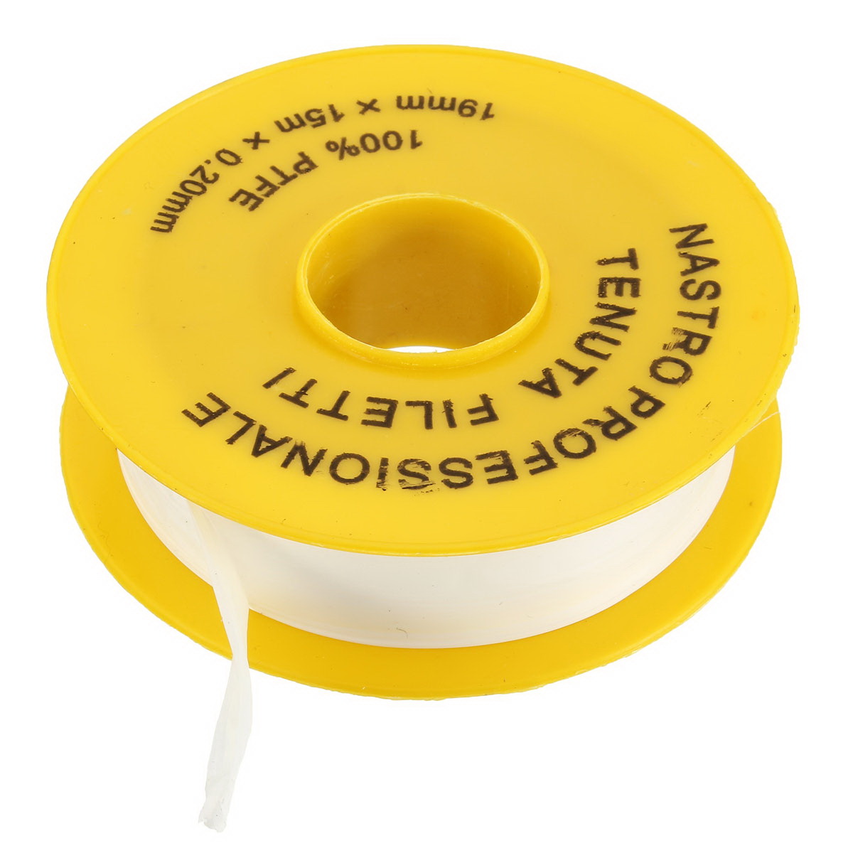 Banda teflon 19 mm x 15 m x 0.2 profesionala galbena