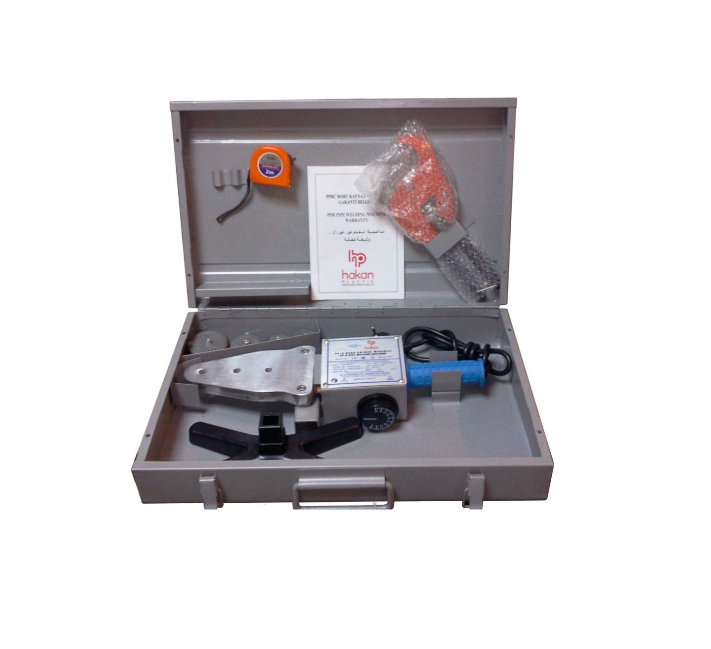 Trusa sudura PPR D. 20-40, 1500 W (+ foarfeca, ruleta, bacuri pentru sudura in set) HAKAN +GF+
