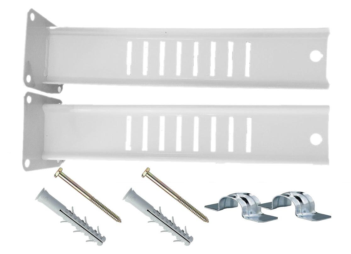 Suport podea pentru calorifere de otel set 315 x 65 mm