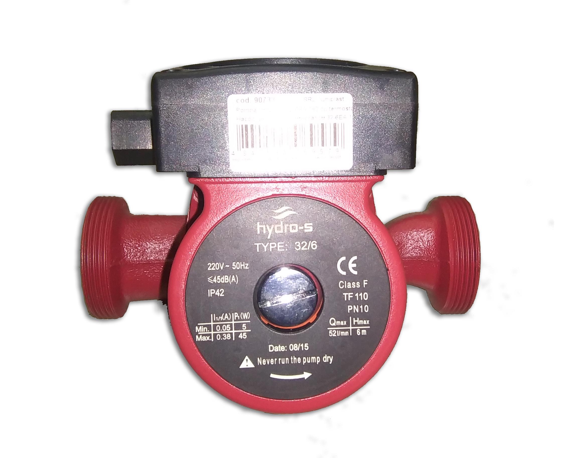 Pompa circulatie HYDRO-S cu termostat 32-6EA-180 (D. 1.1/4" FI) HY