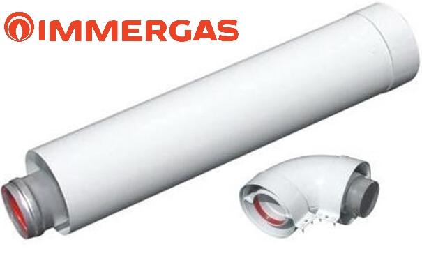 Cot cos fum 90° D. 60/100 FI/FI  IMMERGAS
