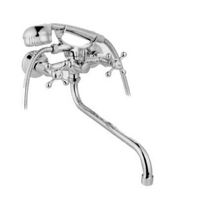 Смеситель для ванны 125-1095 длинный гусак  ROSINKA