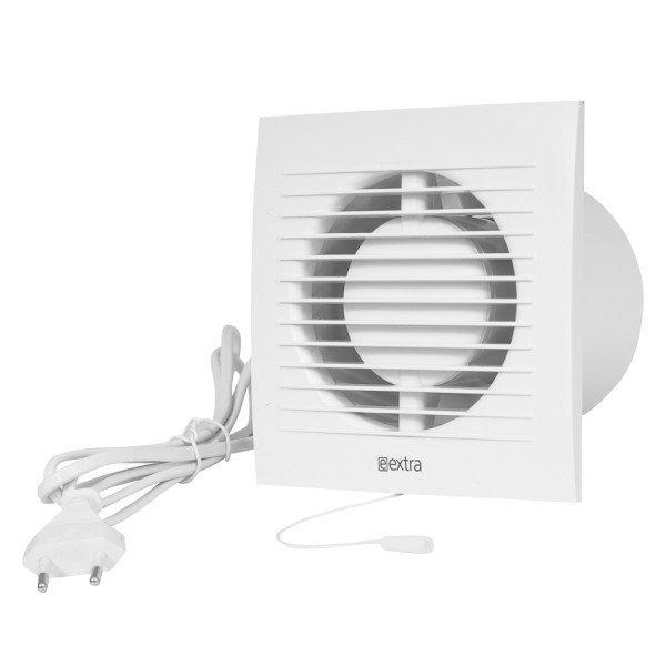 Вентилятор D.150 E-EXTRA - EE150WP + кабель + выключатель и шнурок - 200 м³/ч, 20 W  EUROPLAST