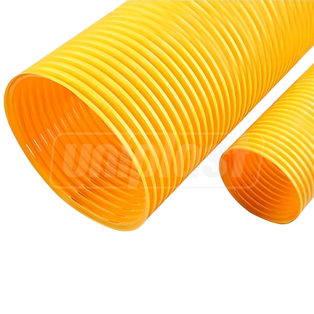 Teava corugata drenaj PVC D.125 (galben) EGEPLAST
