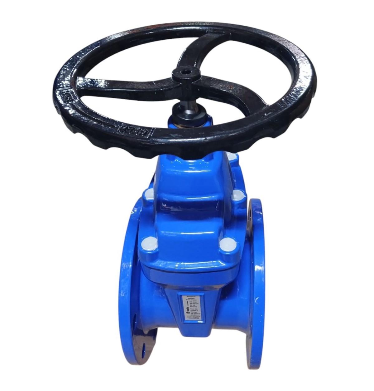 Задвижка чугунная D.150 PN10/16 обрезиненный клин EN558 (Serie 14) (L=210 мм) (8 отверстий)  WATO