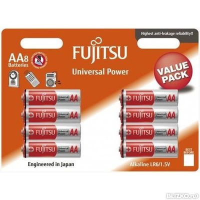 Батарейка ALK G R6/8 блистер  FUJITSU