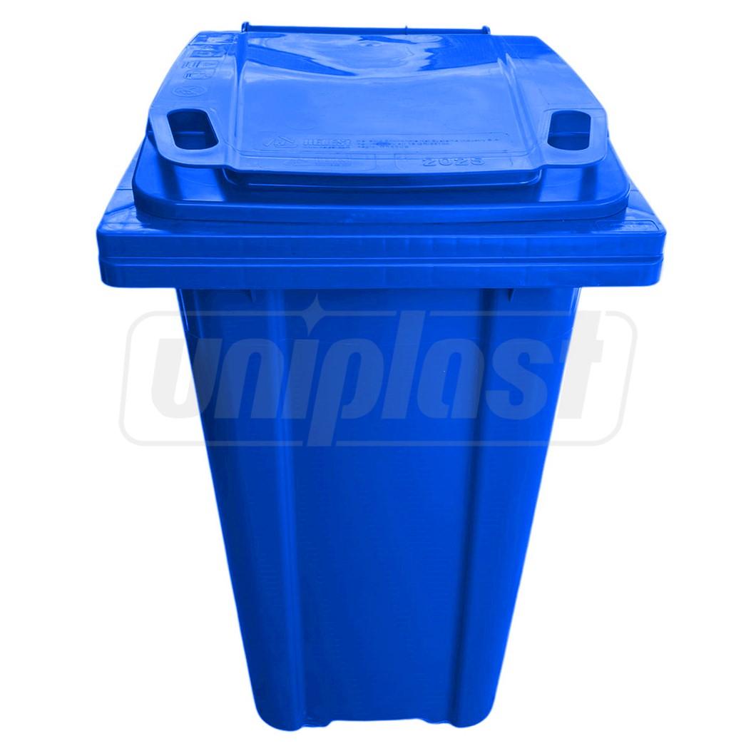 Cos pentru transportarea deseurilor 240 L pe roti (albastru) HE