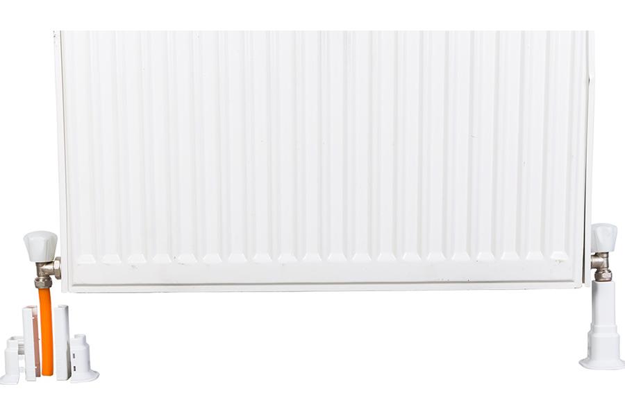 Tub decorativ plastic pentru calorifer (D. 16-20) (alb) (2.4", 50-160 mm) RADIVA