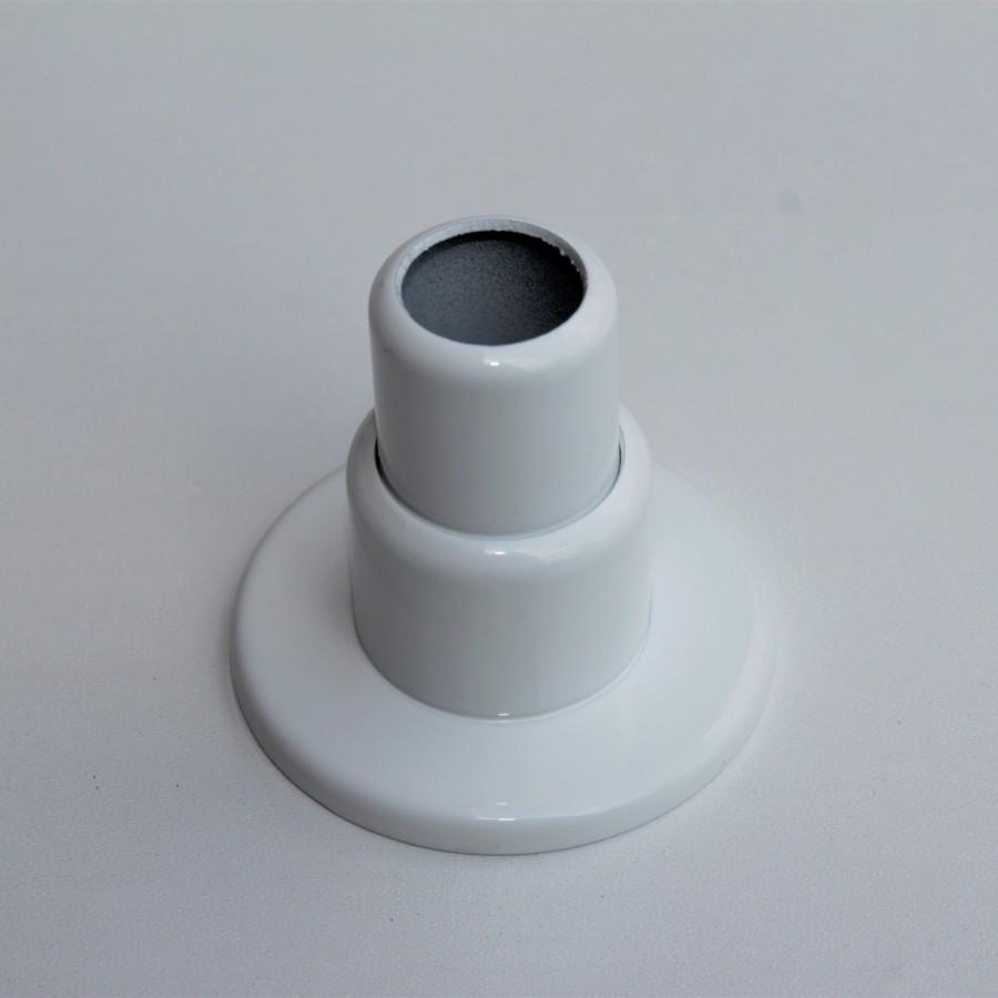 Декоративная накладка на трубу (D. 16-20) для полотенцесушителя (белая) (30-70 мм)  RADIVA