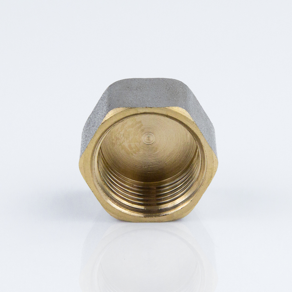 Заглушка-крышка D. 1" М бронзовая SK (RU)