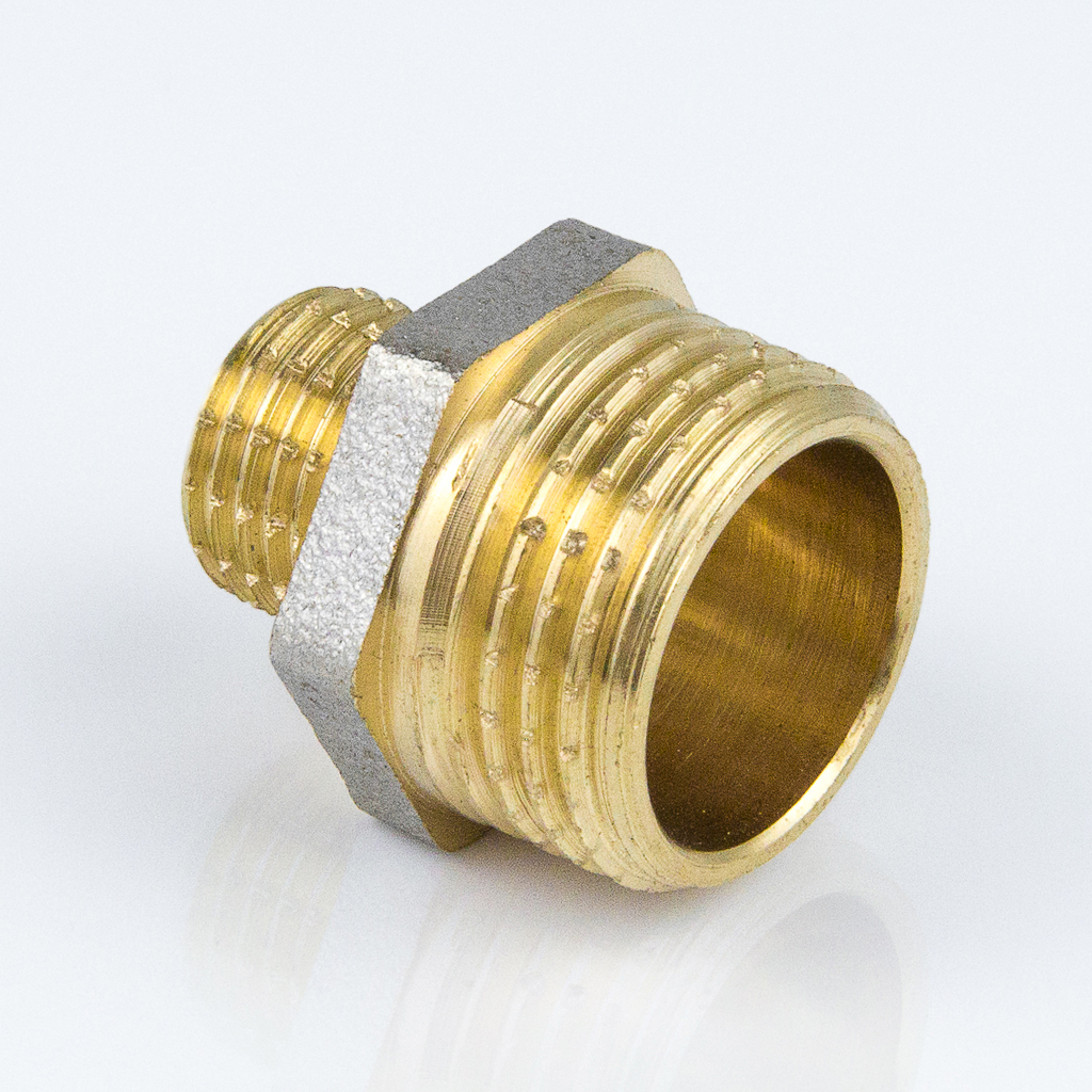 Ниппель переходной D. 1.1/2" x 1" бронзовый SK (RU)