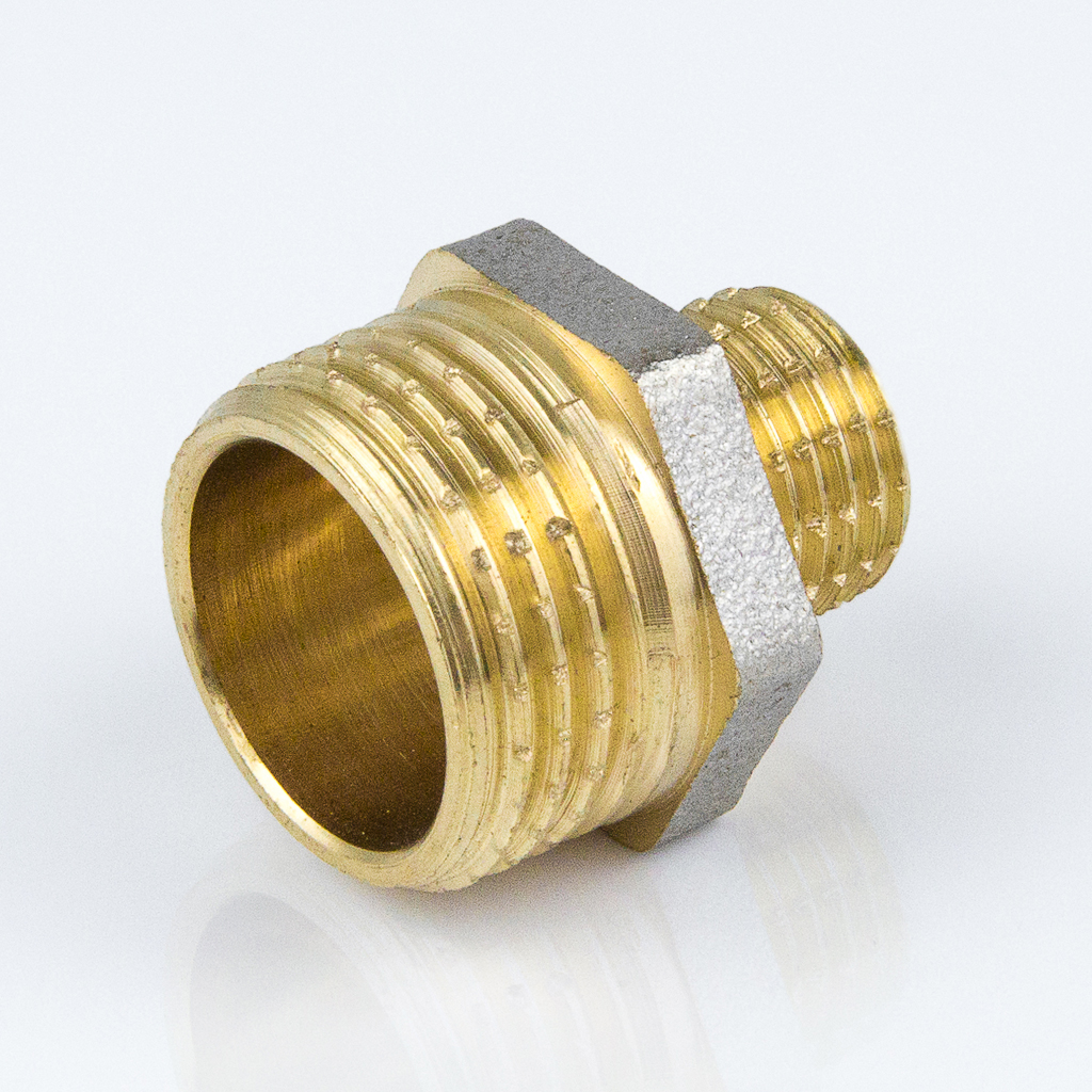 Ниппель переходной D. 1.1/2" x 1" бронзовый SK (RU)