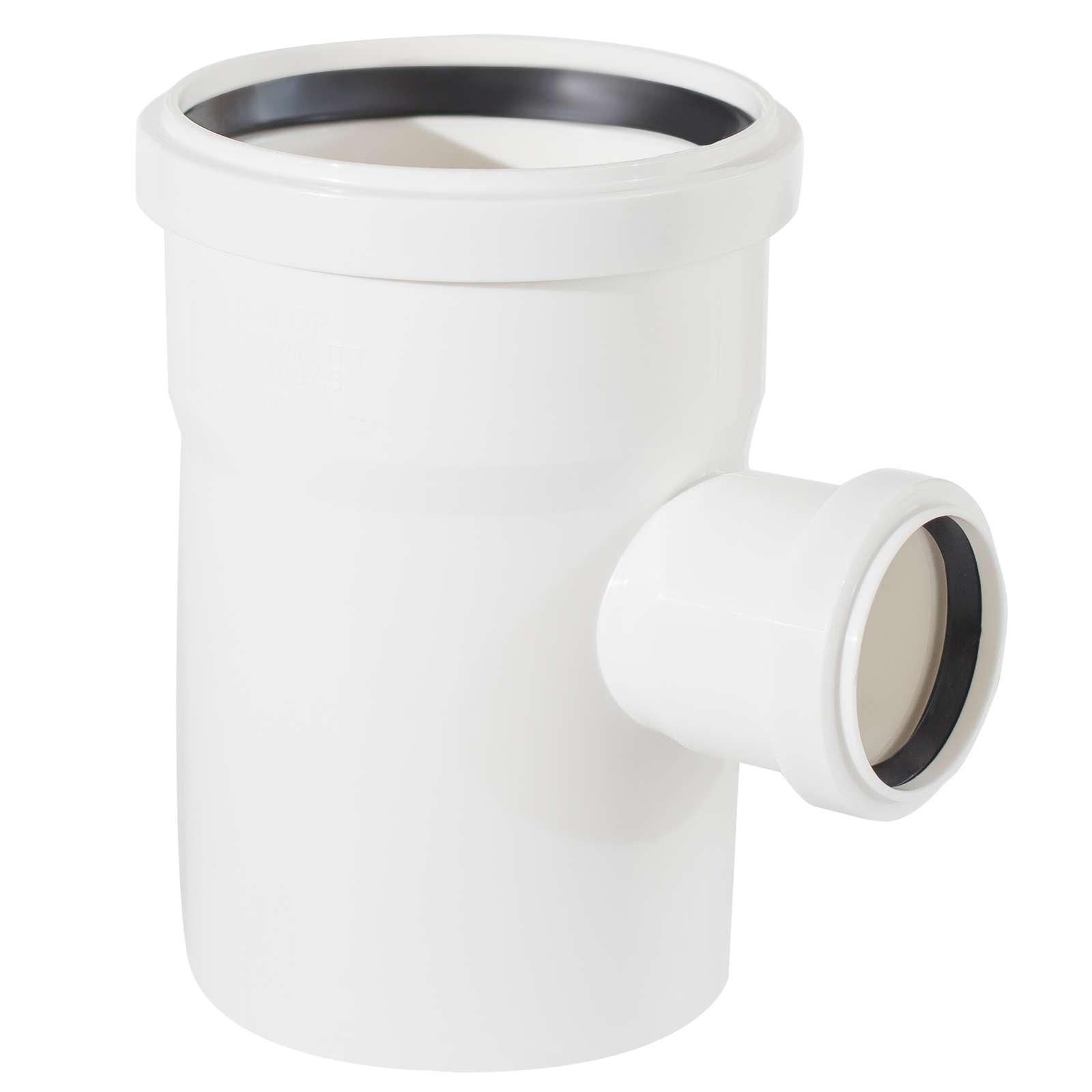 Тройник ПВХ D.110 x 50 / 90° (белый)  EGEPLAST