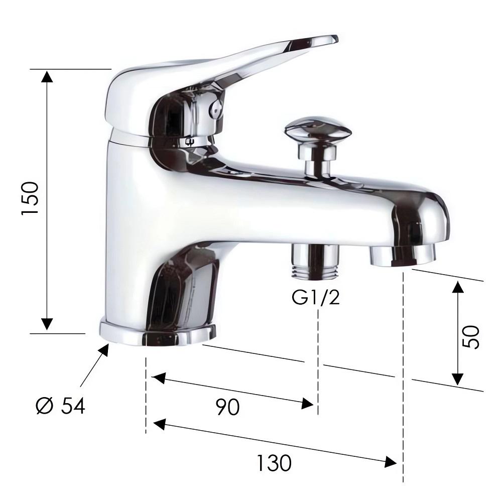 Baterie pentru baie/dus KISS K04 2 REMER