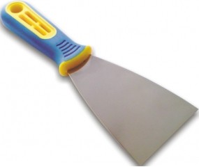 Шпатель из нержавеющей стали 60 мм ручка пластиковая 40267