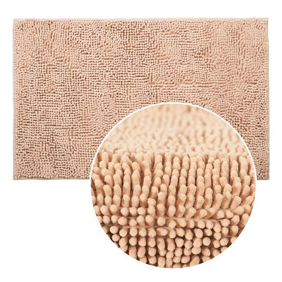 Covoras baie 50 x 80 x 1.5 cm microfibra (bej) 14183