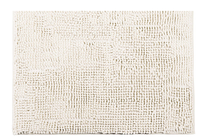 Коврик для ванной 50 x 80 x 1.5 см микрофибра противоскользящий (кремовый) 14282