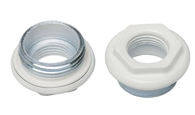 Reductie radiator dreapta D. 1" x 1/2" din otel, cu garnitura (alba)  OGINT SK (RU)