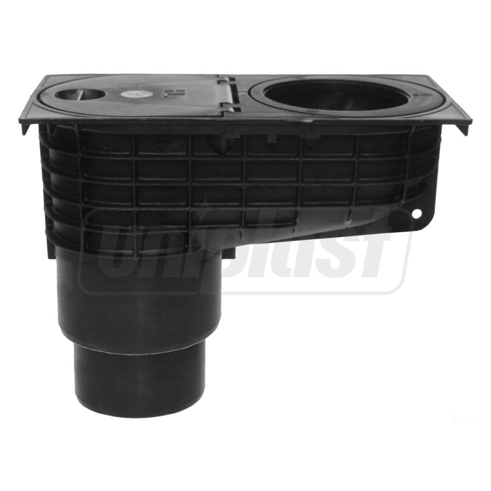 Трап ПП наружный с вертикальным выпуском D.110/125 Q=6.67 л/с c наборными кольцами D. 75-110 HL660/2  HL