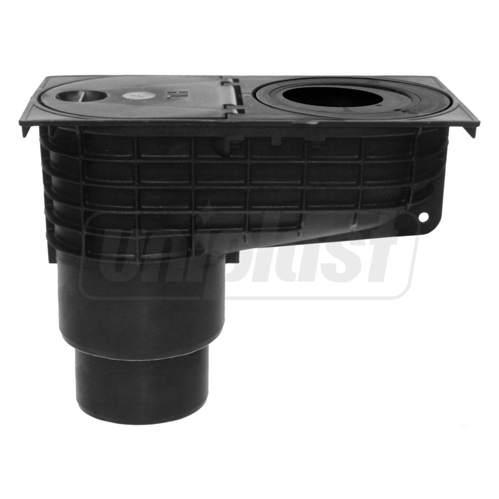 Трап ПП наружный с вертикальным выпуском D.110/125 Q=6.6 л/с c наборными кольцами D. 80 HL660/2-80  HL