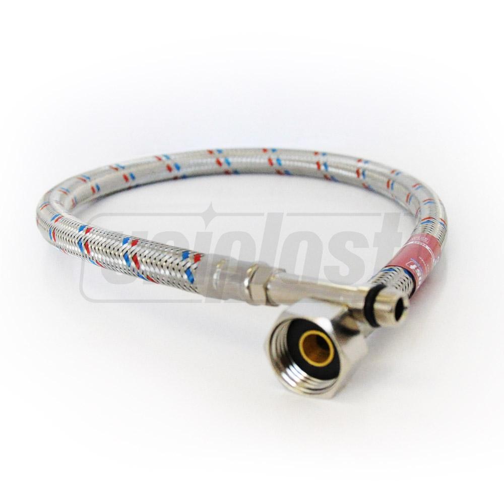 Racord flexibil pentru baterii cu prelungire UNIPLAST L=0.5 m SS 12 mm 1/2 М10 (cu capat lung) din inox