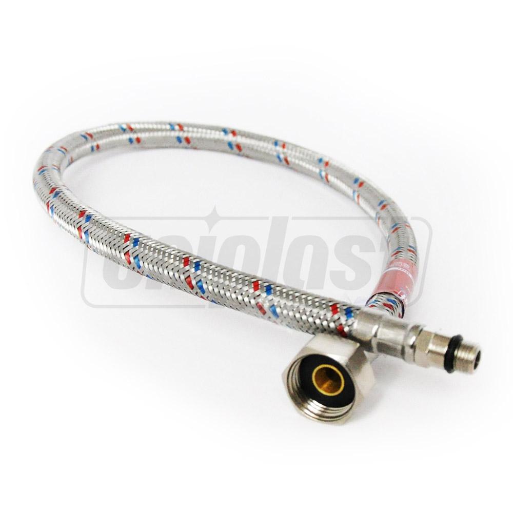 Racord flexibil pentru baterii cu prelungire UNIPLAST L=1 m SS 12 mm 1/2 М10 (cu capat scurt) din inox