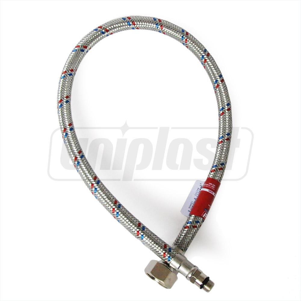 Racord flexibil pentru baterii cu prelungire UNIPLAST L=1 m SS 12 mm 1/2 М10 (cu capat scurt) din inox