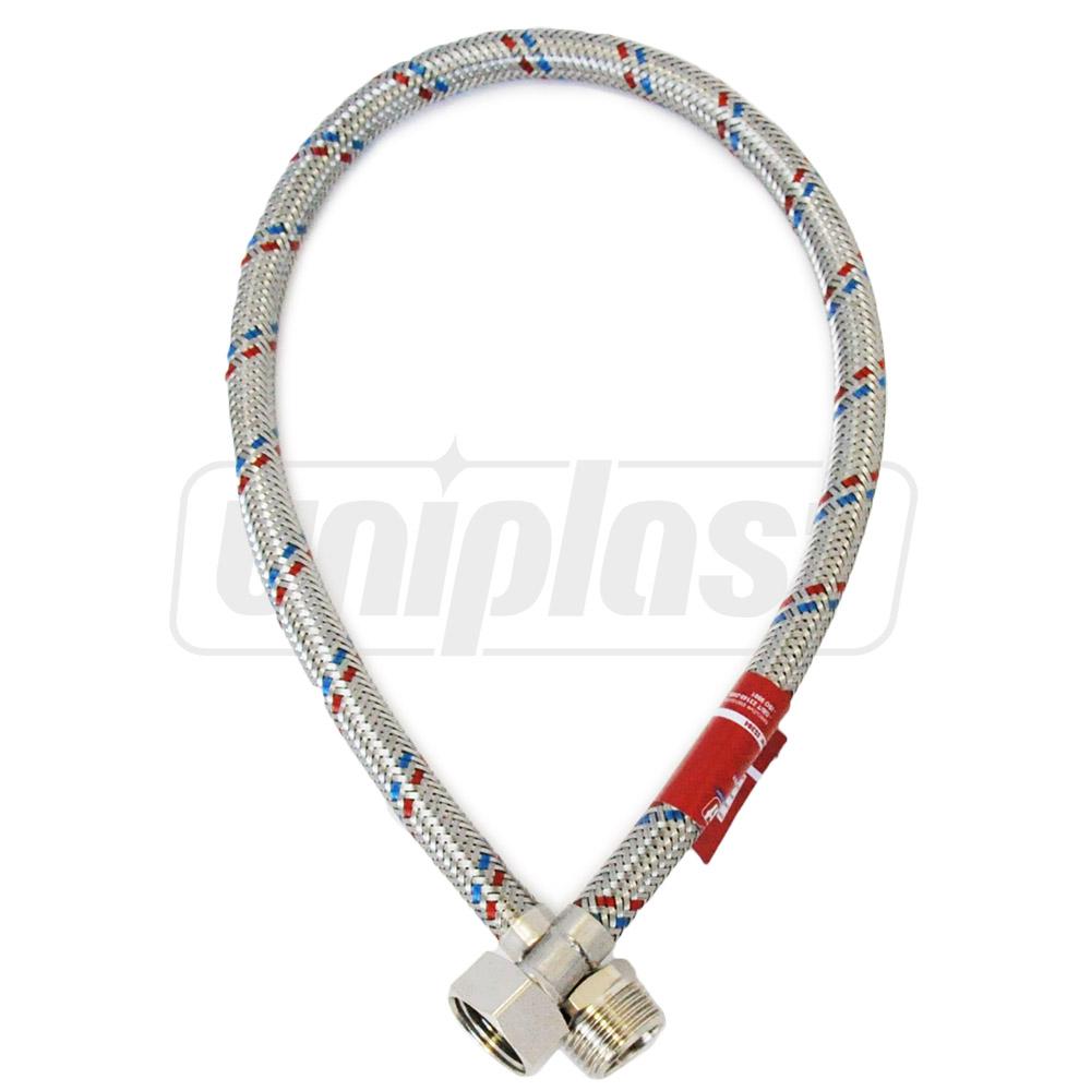 Furtun flexibil antivibrant UNIPLAST L=0.8 m D. 1/2" FE/FI din inox