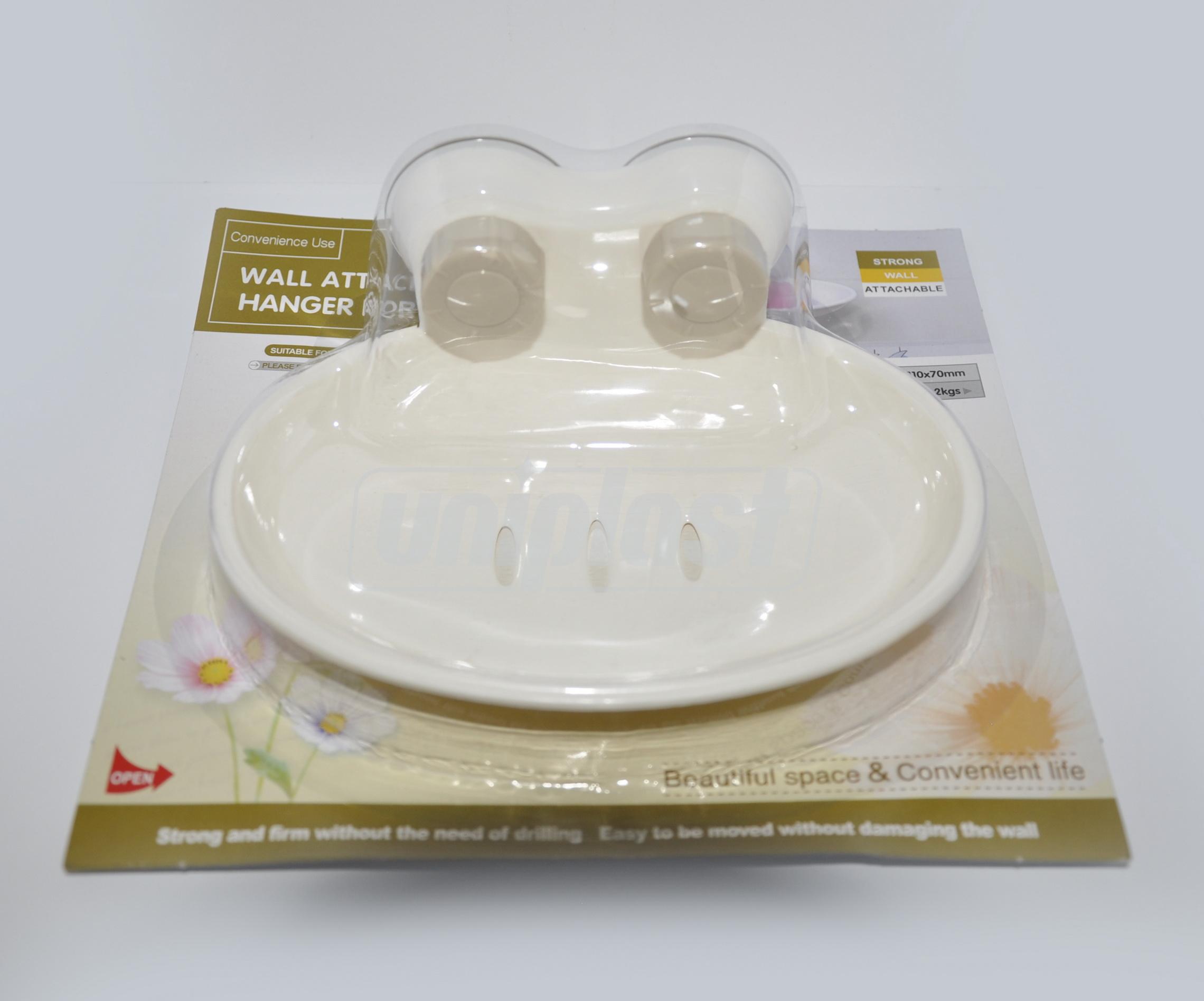 Sapuniera cu suport perete plastic 10614