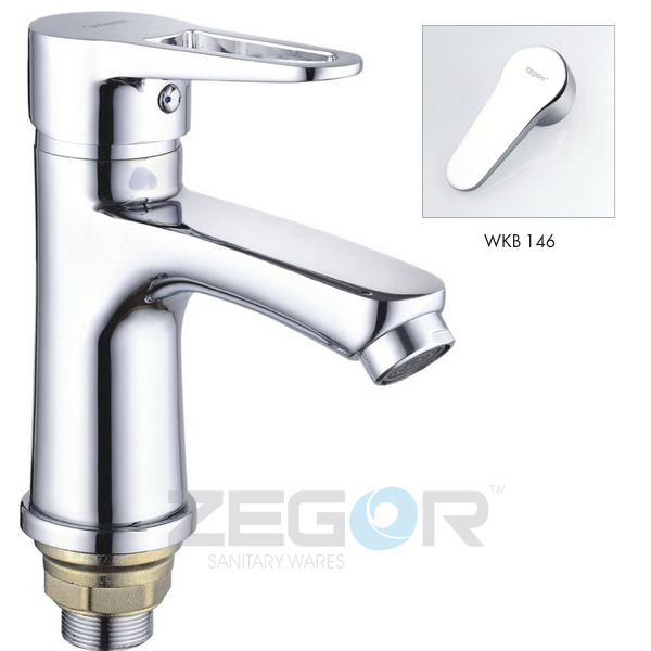 Смеситель для умывальника PUD1 A146 на гайке, картридж D. 40  ZEGOR СНЯТ С ПРОИЗВОДСТВА!!