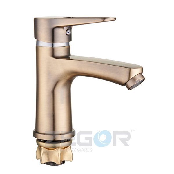 Baterie lavoar PUD1 A045-T "bronz" cu piulita, cartus D. 40  ZEGOR