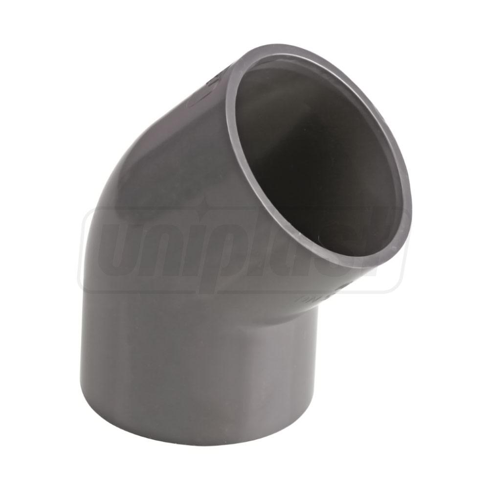 Cot PVC lipire 45° D. 50 x 50 PN10 Art. 502000502 PIMTAS