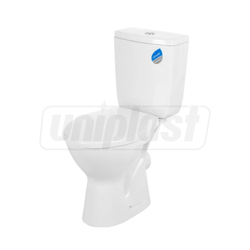 Compact 3-6 L IVA cu alimentare inferioara / cot WC excentric cu capac (101565) CERSANIT
