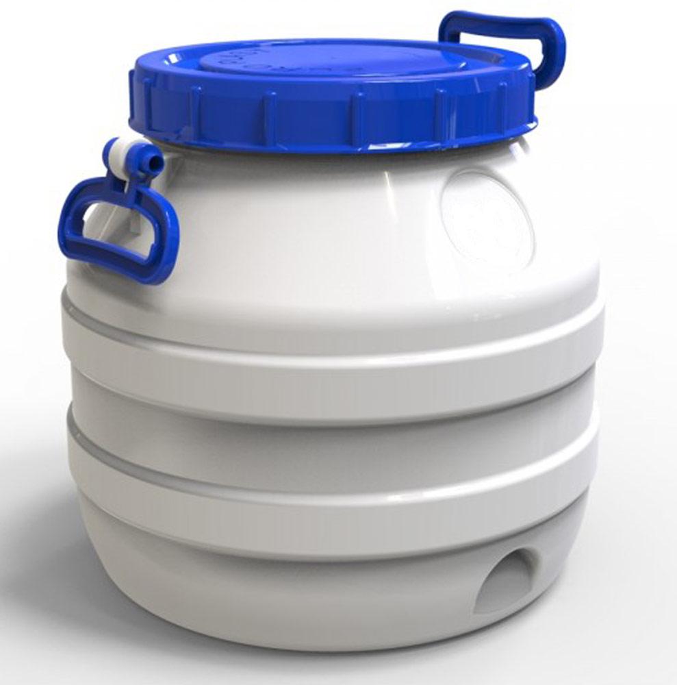 Butoi plastic 35 L (alb) cu manere H=0.38 m/W=0.40 m EVRO PLAST