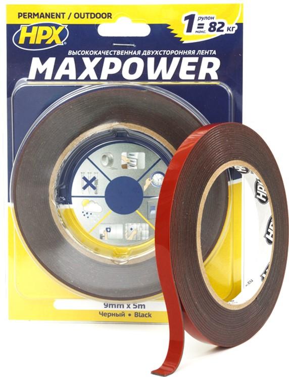Лента монтажная двухсторонняя 9 мм x 5 м Maxpower OT0905