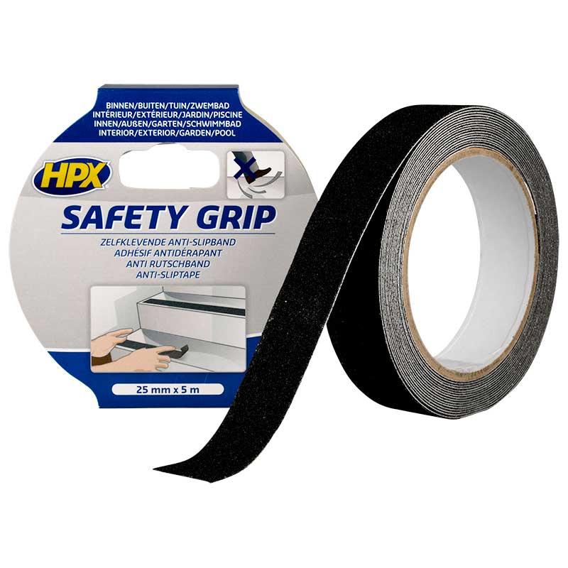 Лента на ступени противоскользящая (черная) 25 мм x 5 м HPX SAFETY GRIP SB2505S